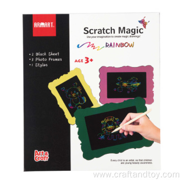 custom Scratch set magic photo frame card
